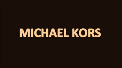 michael kors brand pronunciation|michael kors meaning.